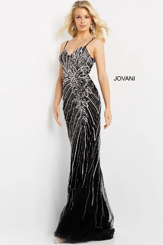 Jovani 06326 Spaghetti Strap Long Evening Dress