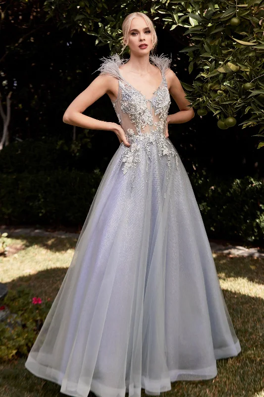 Cinderella Divine CB091 Sexy Sleeveless Long Prom Dress