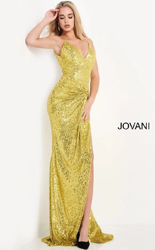 Jovani 06271 Spaghetti Strap Long Sexy Prom Dress