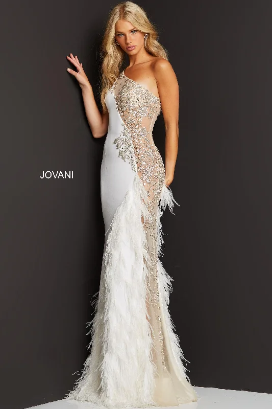 Jovani 03389 One Shoulder Sexy Long Prom Gown