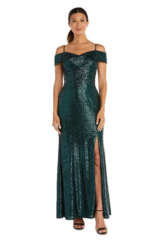 Nightway Off Shoulder Long Formal Dress 21761P