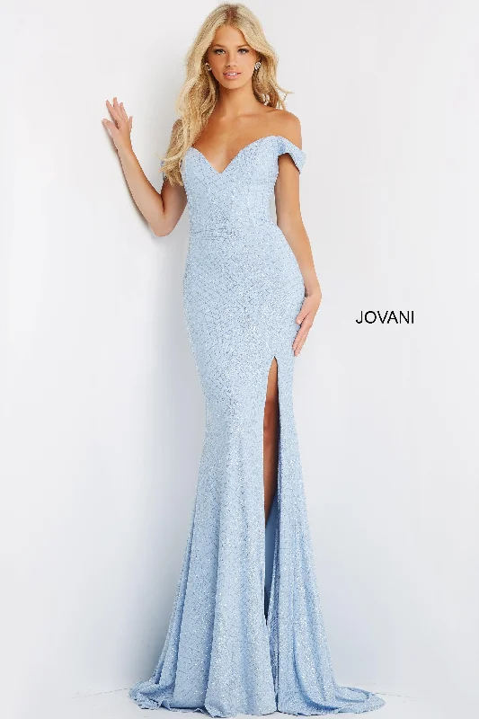 Jovani 06281 Off Shoulder Long Formal Prom Gown