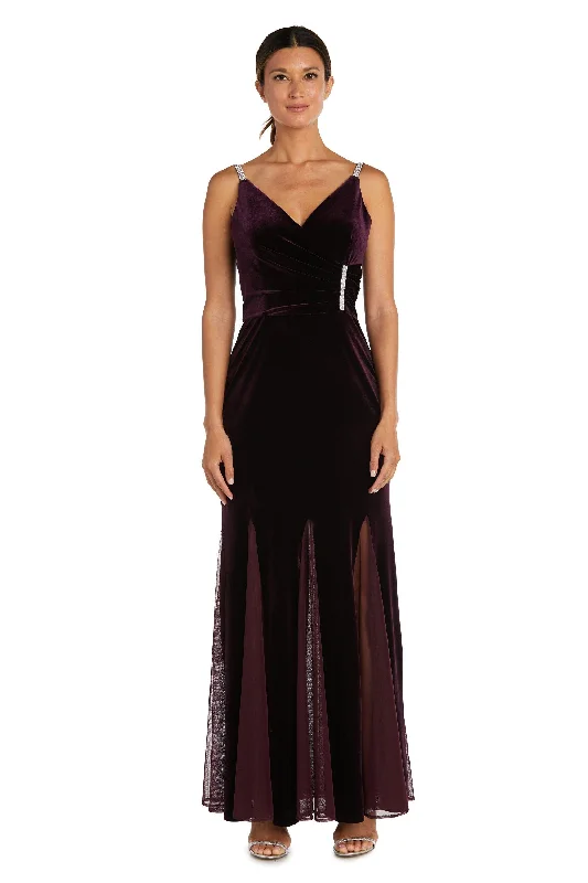 Nightway Long Formal Velvet Evening Dress 22080