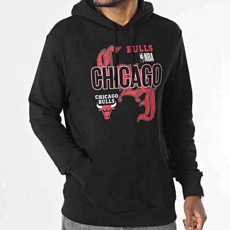 Schwarzer Chicago Bulls NBA Team Graphic Hoodie