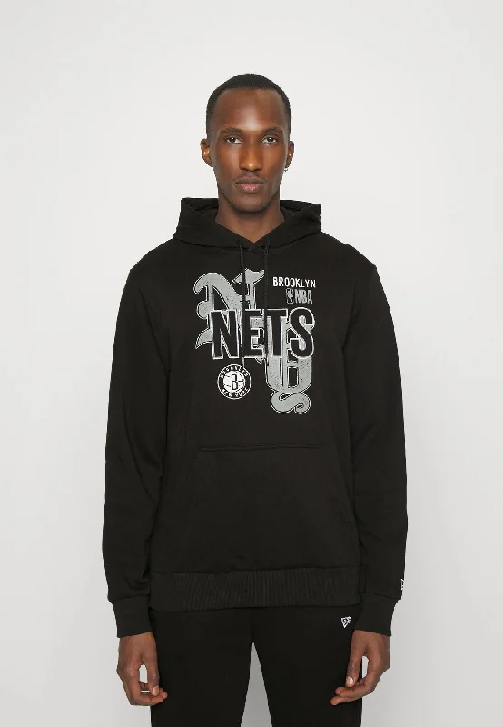 Brooklyn Nets NBA Team Graphic Black Pullover Hoodie