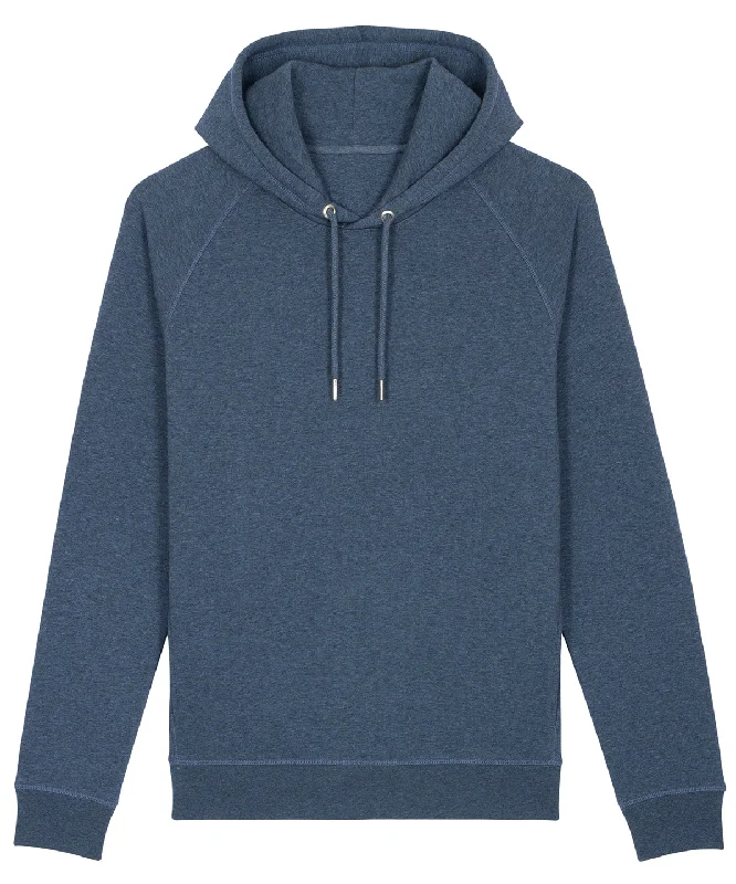 Dark Heather Blue - Sider unisex side pocket hoodie  (STSU824)