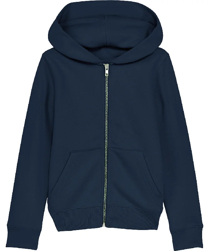 French Navy - Mini Runner kids brushed zip-through sweatshirt (STSK912)