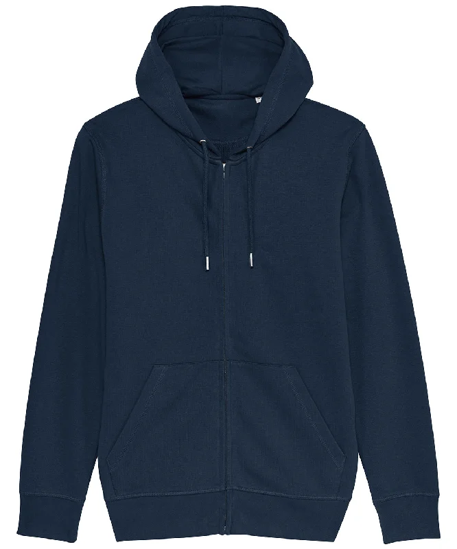 French Navy* - Unisex Connector essential zip-thru hoodie sweatshirt (STSU820)