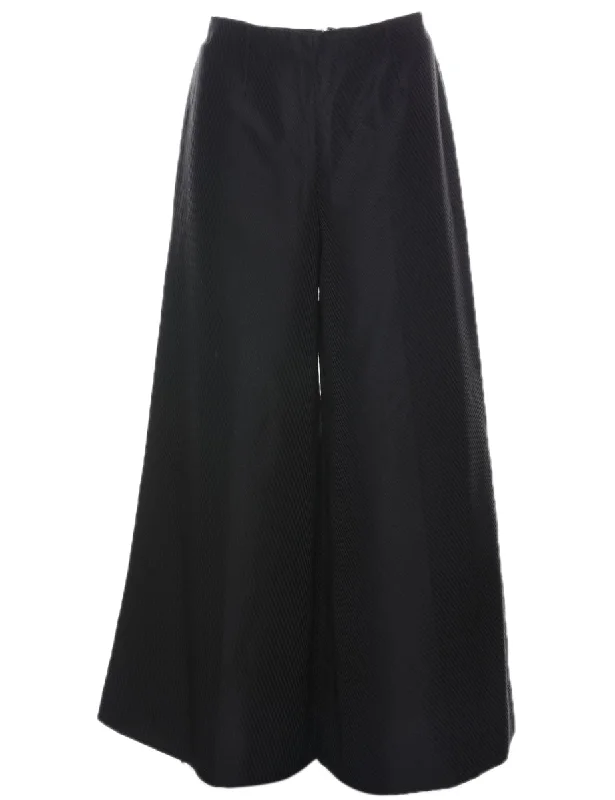 Black Flared Trousers - W26 L27