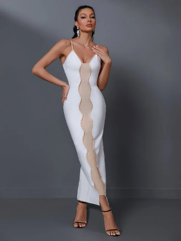 Caprera-knit Maxi Bandage Dress