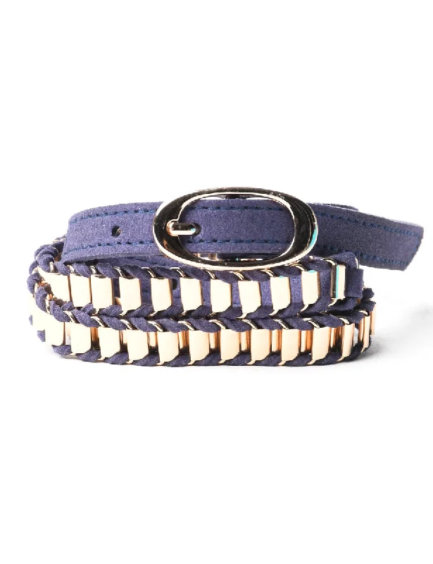 Navy Fashion Belt - M