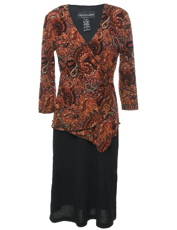 Paisley Print Dress - M