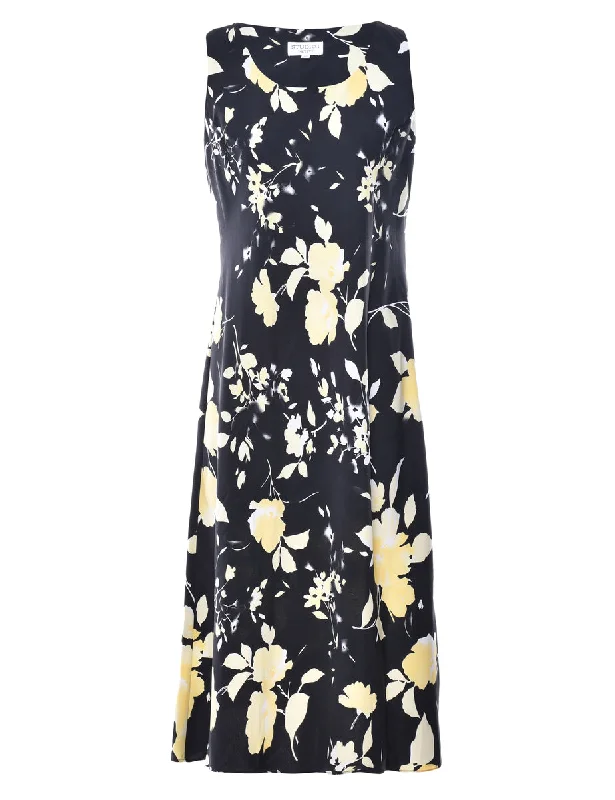 Petites Floral Sleeveless Dress - S