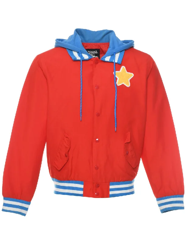 Red Hooded Jacket - S