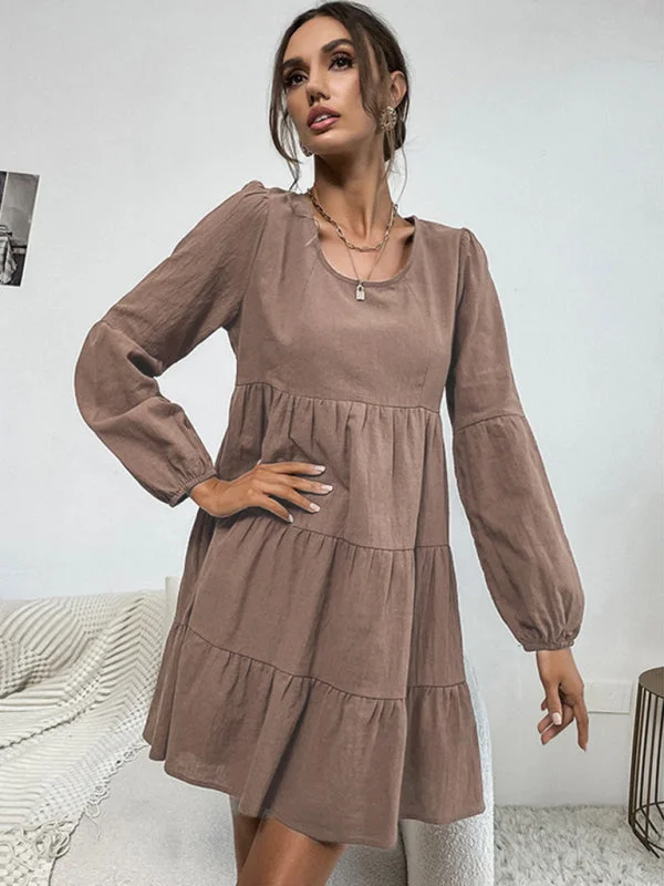 Women's long -sleeved new product fashion and comfortable dress