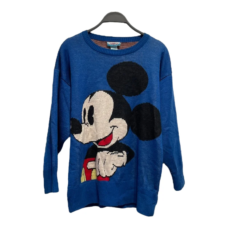 Vintage/Sweater/Cotton/BLU/SUNDAY COMICS MICKEY