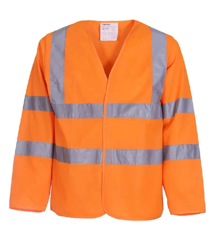 Yoko Hi-Vis Long Sleeve Jacket | Orange