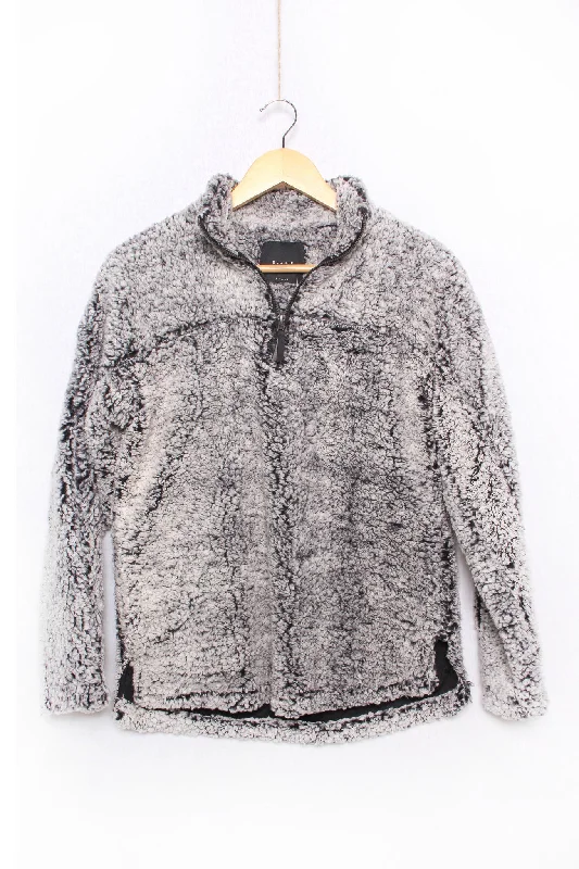 Women's Long Sleeve Fuzzy Quarter Zip Jacket