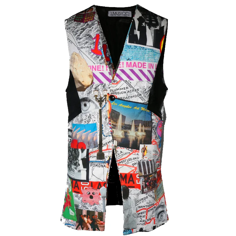 Long sleeveless Libertine printed Jacket