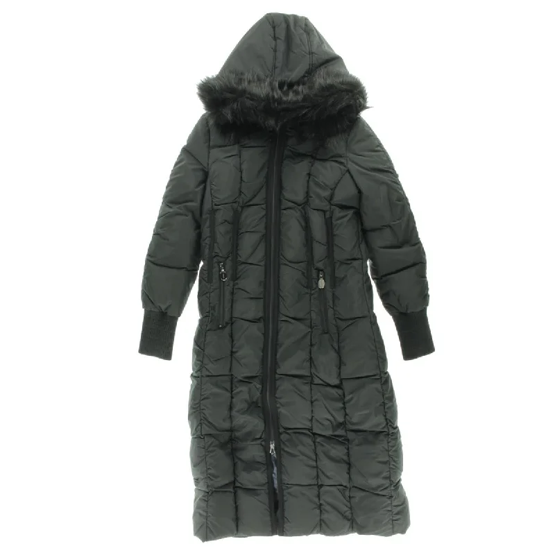 Womens Hooded Long Sleeves Parka Coat