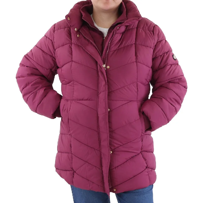 Plus Womens Insulated Long Sleeve Puffer Jacket