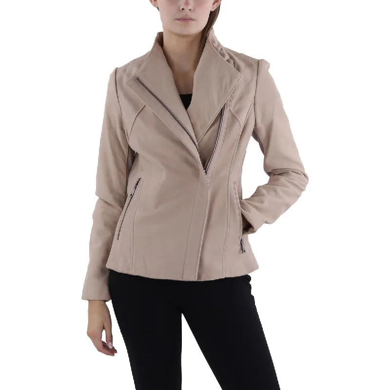 Womens Leather Long Sleeve Leather Jacket