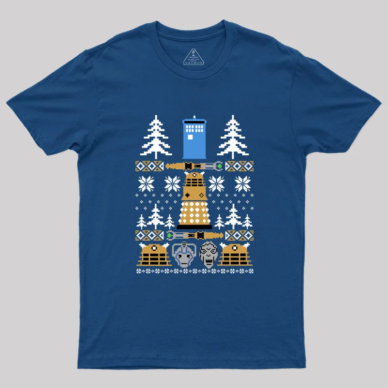 Doctor Who Ugly Sweater Geek T-Shirt