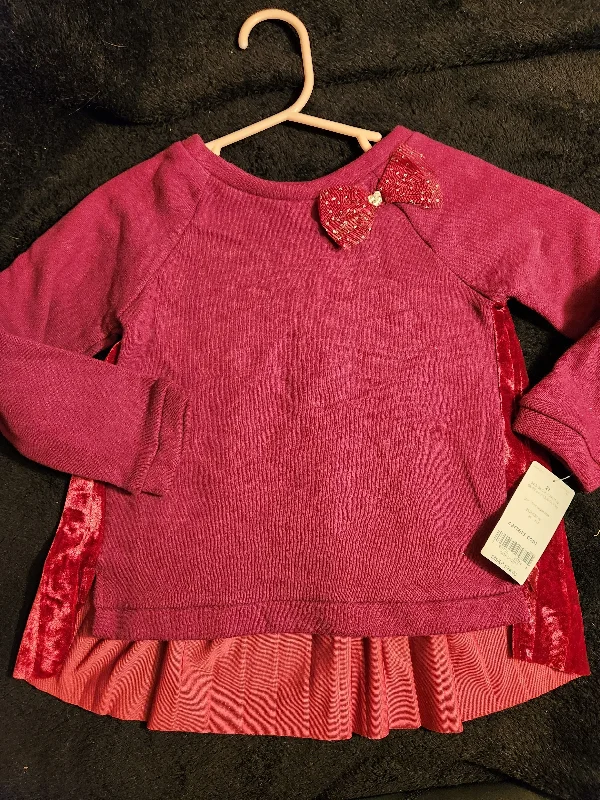 Carters brand new! Long sleeve w crushed velvet back retails 24! 2T