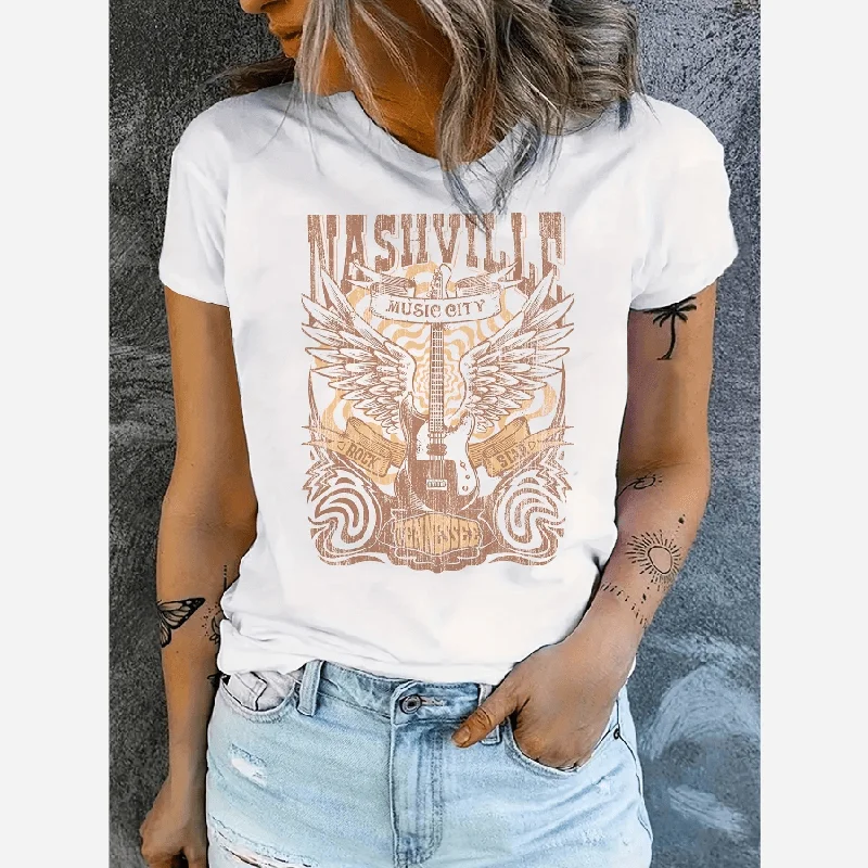 Country Music Nashville Print Shirt