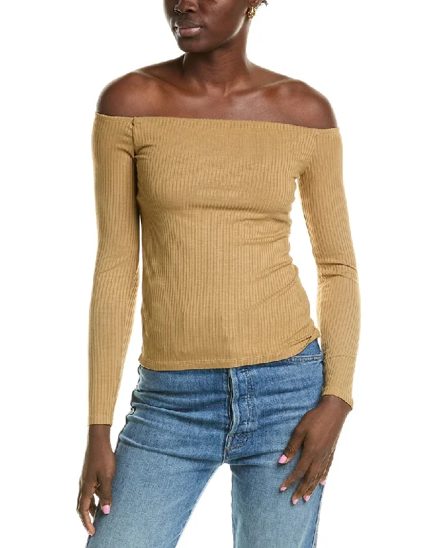 Enza Costa Off-the-Shoulder Shirt