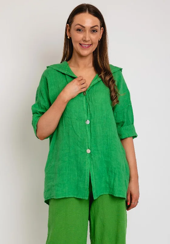 Serafina Collection One Size Long Shirt, Green