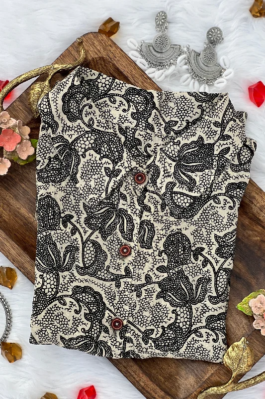 Monochrome Kalamkari Shirt