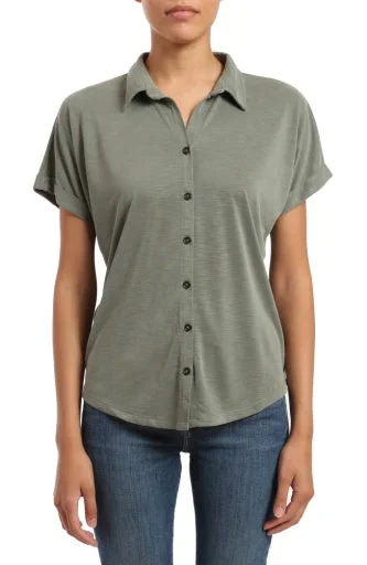 SS Button Front  Shirt