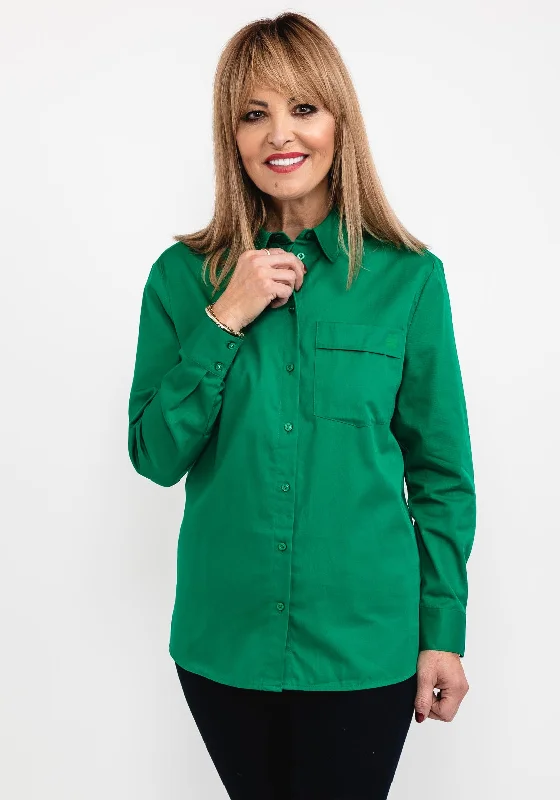 Street One Patch Pocket Shirt, Brisk Green